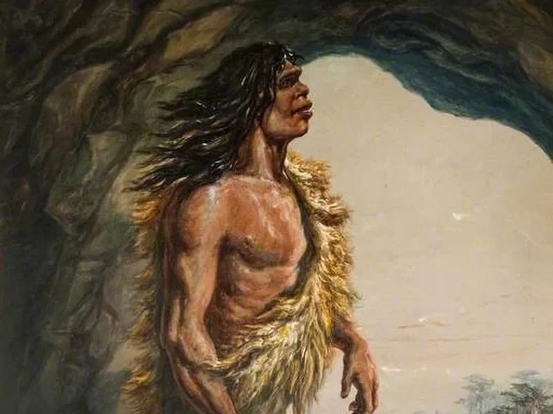 1843-Ernest Henry Griset - Uomo di Neanderthal